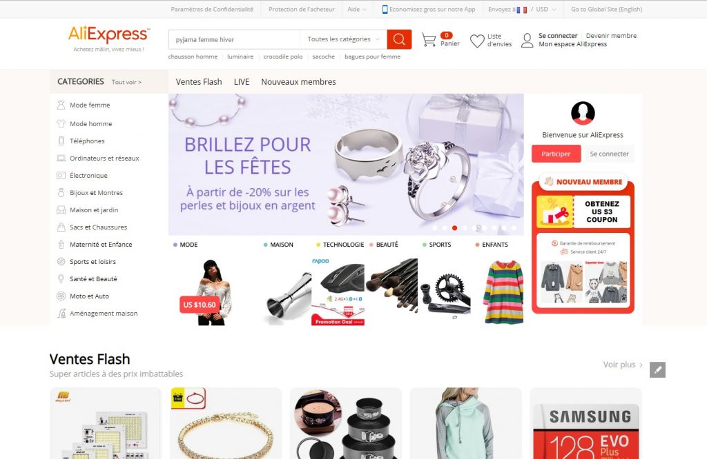 → Visiter Aliexpress Avis & Alternative 2020 Top Site Marchand