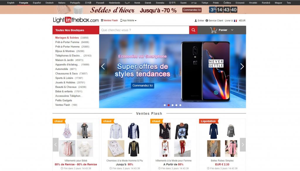 → Visiter Lightinthebox Avis & Alternative 2020 Top Site Marchand